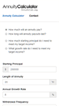 Mobile Screenshot of annuitycalc.org