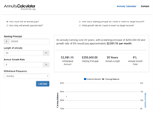 Tablet Screenshot of annuitycalc.org